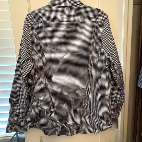 Nautica Men's Navy and White Checkered Shirt - Picture 5 of 5
